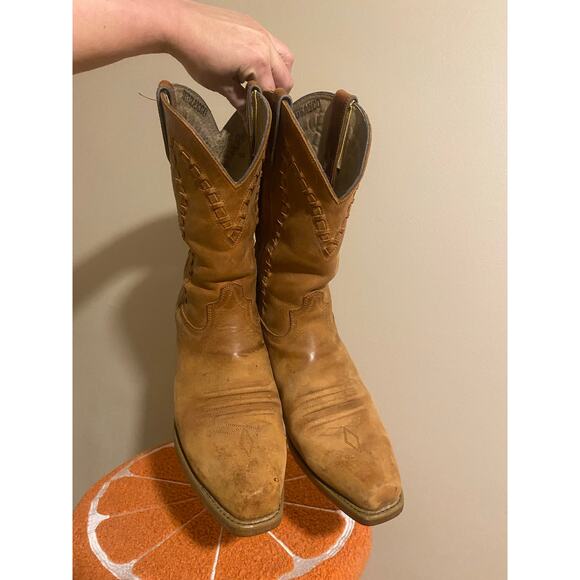 Durango woven leather mens cowboy western boots size 10 D * main image 9